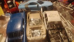 Plastic car model bodies junkyard