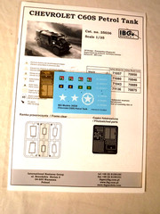 1/35 IBG Models Chevrolet C60S Petrol Tank Truck # 13 Cab & #12 Cab Ver. # 35036