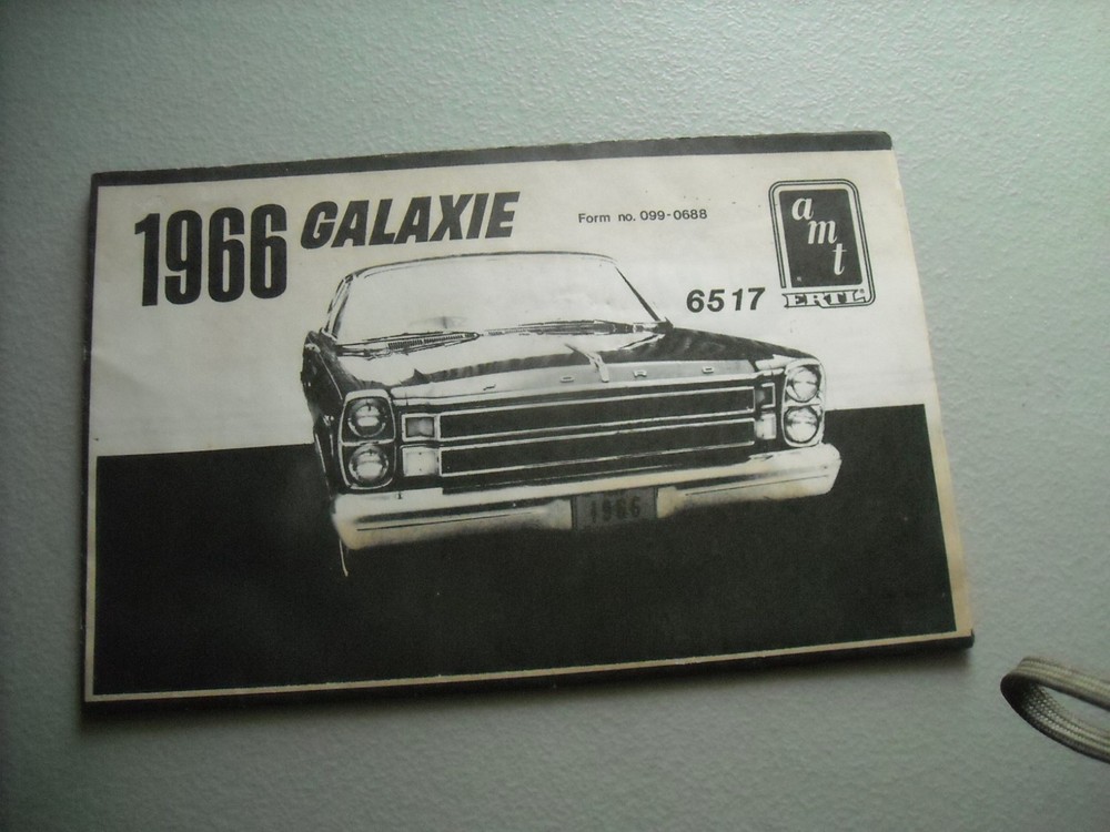 VINTAGE 21 25 MODEL JUNKYARD PART LOT INSTRUCTION SHEET 1966 FORD
