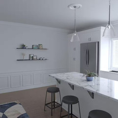 94 1/2 In. Adjustable 32 In. to 36 In. Ashford Square Panel Traditional Wainscot