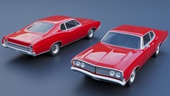 ABS-LIKE RESIN 3D PRINTED 1/25 1968 FORD GALAXIE 500 2-DOOR FASTBACK KIT