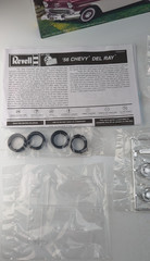 Revell 85-2882 ’56 Chevy Del Ray 1:25 California Wheels Kit Open Box