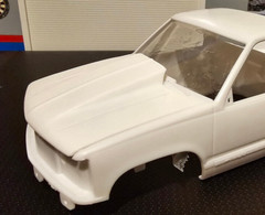 LEX’S SCALE MODELING Resin Cowl Hood for ’92, ’96 & 454 SS Chevy P/U AMT 1/25.