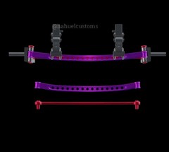 1/25 Scale 3d Resin Printed Gasser Front Suspension Kit Model Car Parts