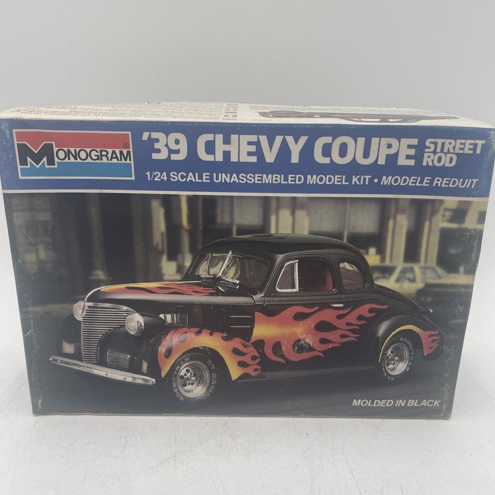 Monogram 1939 Chevy Coupe Street Rod Car Kit #2719 1/24 Scale New