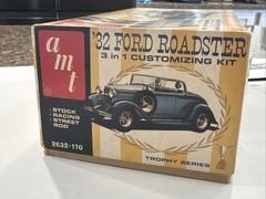 AMT 1932 FORD ROADSTER 3n1 ORIGINAL KIT!! CIRCA 1962! VMCP!