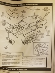 67 Ford Mustang Shelby GT350 REAR WINDOW from AMT 1:25 Model Kit 1967