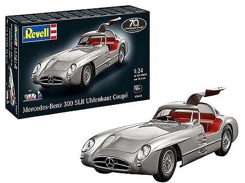 Revell-Germany Mercedes-Benz 300 SLR 70th Anniversary Gift Set – Plastic Model