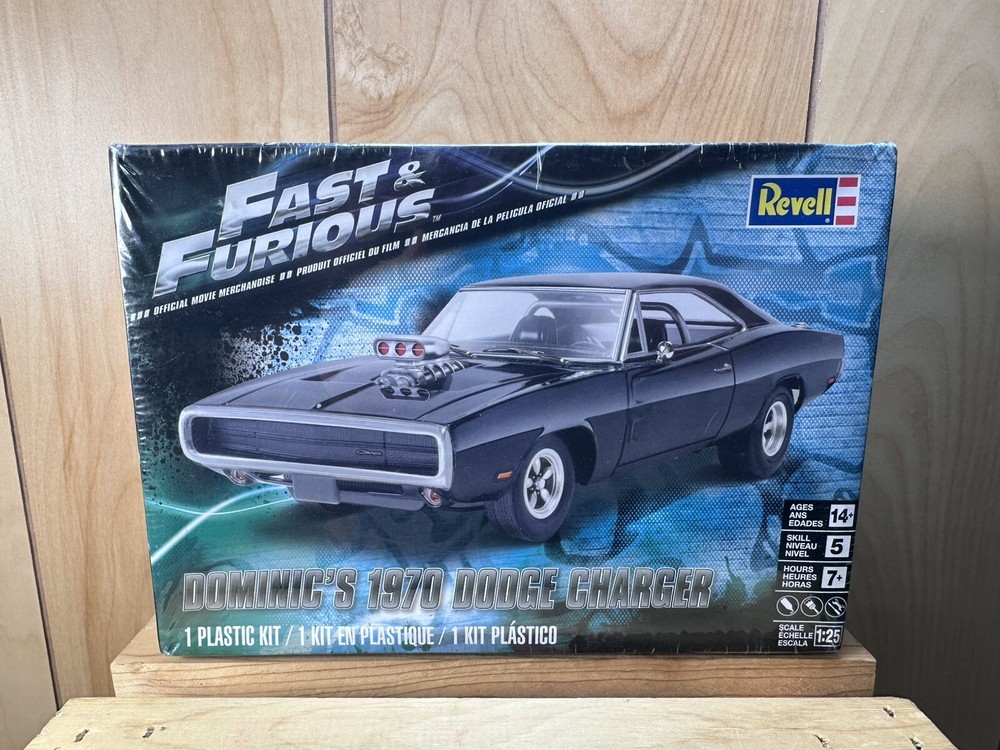 Revell Fast & Furious Dominic’s 1970 Dodge Charger Model Kit 1:25 Scale Sealed