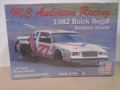SALVINO MODELS #MCAB1982DA 1/25 SCALE “82 BUICK REGAL MC ANDERSON RACING NEW IN