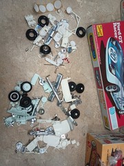 Vintage 60’s 70’s MODEL KIT Junkyard Graveyard Car Parts Boxes LOT Huge 750+