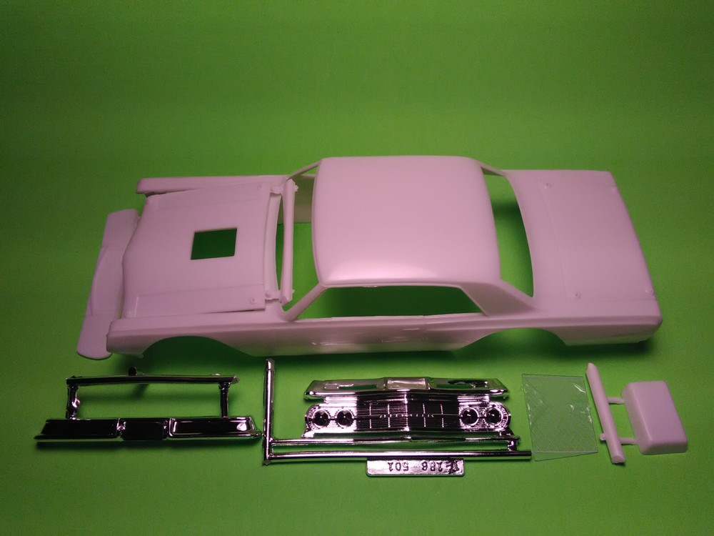 65 1965 Chevelle Modified Stocker Race Car 1/25 AMT Hood Scoop Body Bumpers
