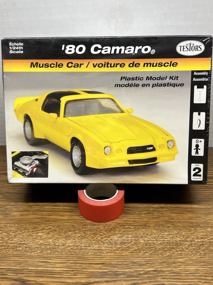 1980’s Chevy Camaro Z28. Testor’s Model Kit. 1:24 Scale. Factory Sealed.