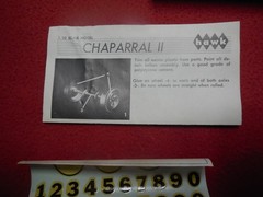 Vintage 1965 Hawk 1/32 Scale Chaparral ll Model Kit built open box Slot Car body