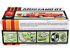 SKILL 2 MODEL KIT 1966 FORD MUSTANG GT FASTBACK 1/25 SCALE CAR BY AMT AMT1305