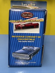 Polar Lights 1965 Dodge Coronet 500 Convertible Snap Kit #53001 NEW