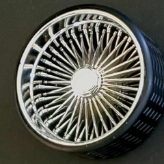 HOPPIN HYDROS 1/24-1/18 SUPER SPOKES OCTO Cap LOWRIDER Rim Tire Chrome OCTOS!