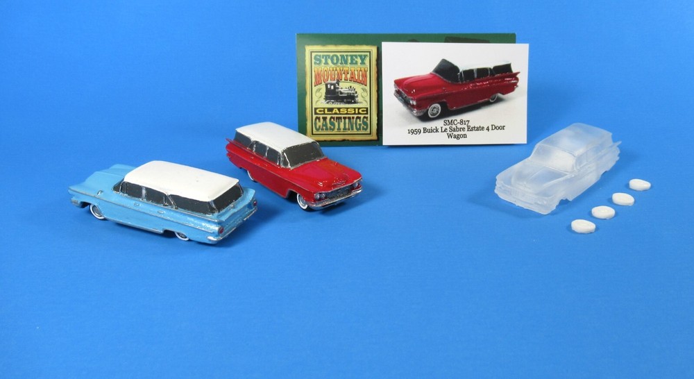 SMC-817 1959 Buick Le Sabre Estate Wagon 4 Door HO-1/87 Scale Clear Resin Kit