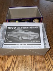 AMT 1/25 1969 Ford Torino Cobra Fastback Plastic Model Kit #1217 NOB !