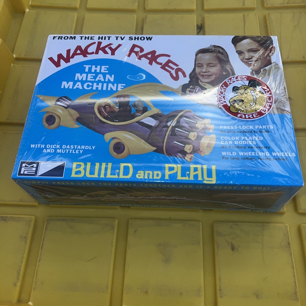 MPC Wacky Races “The Mean Machine” Build and Play Model Kit NEW & SEALED