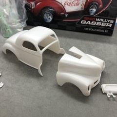 FOB 40 Willys Coupe Gasser Hard BODY Slot Car? 1:25 AMT Search LBR Model Parts
