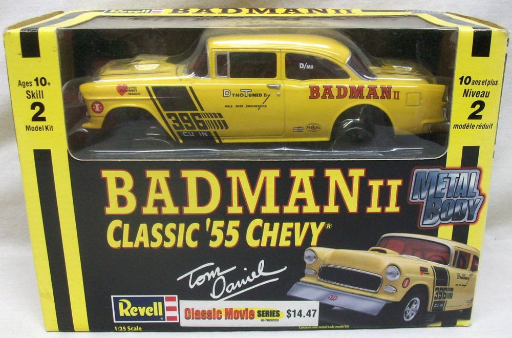 2002 NIB “Badman II” Classis ’55 Chevy Metal Body Die Cast 1:25 Revell Model Kit