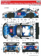 Studio 27 Decal 1/24 BMW Z4 Classic & Modern Racing/Groundhog Silmonza ‘15 11900