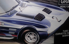 ’64 GRAND SPORTCORVETTE BODY,PHOTO ETCHED-DETAIL KIT,DECALS ,INTERIOR,GLASS,TRIM