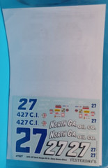Yesterday’s | No. 722 | 1:25 #27 Donnie Allison 1972 Chevy Decals