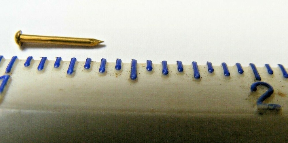 3/8″ Long Brass Escutcheon Pins (48 pcs) by Don Mills Models