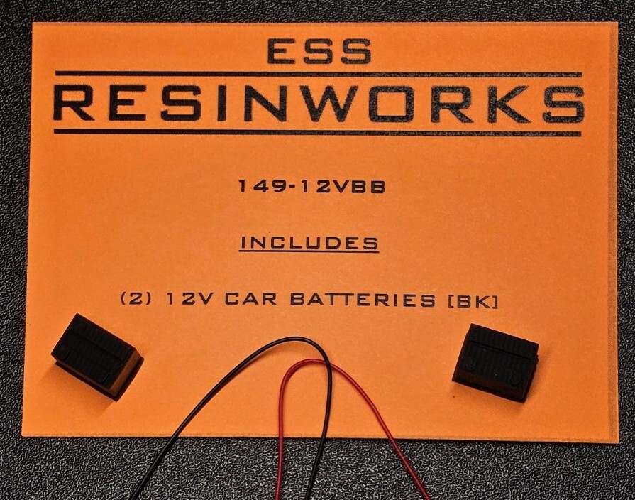 1:24 1:25 SCALE MODEL CAR BATTERY BATTERIES 149-12VBB Pre-drilled For Wire