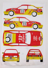 Decal Renaissance Ford Sierra Cosworth GrA 1:24 Tk 24/136 Transkit Portugal 1988
