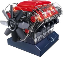 Realistic Visible V8 Engine Model Kit for All Ages
