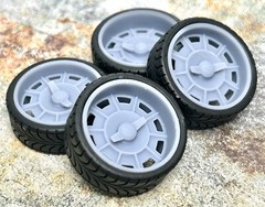 1/24 Scale: 24-Inch “C1” Wheels And Tires; Resin;1/25