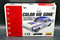 1:25 Lindberg Color Me Gone 1964 Dodge 330 SS Model Kit 72156 – New & Sealed