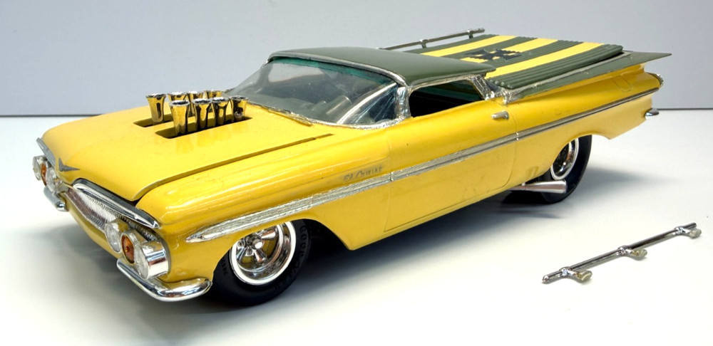 AMT 1:25 1959 Chevrolet El Camino Chop Dragster John Klaver Pro-Built Model Kit
