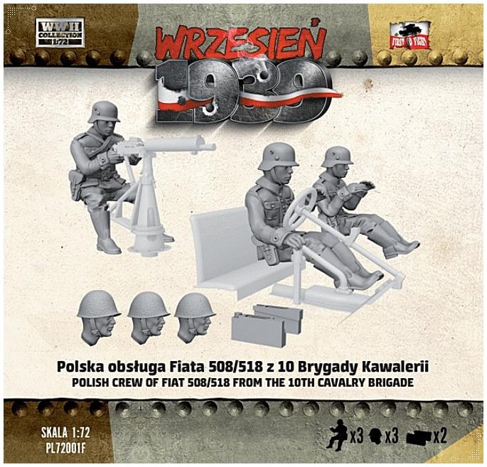 First to Fight 72001F Polish Crew of Fiat 508/518 from the 10th Cavalry Brigade
