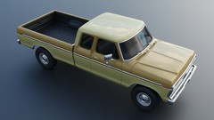 3d Printed 1/25 1974 Ford F250 SuperCab Model Kit