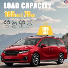 Roof Rack Cross Bars for Honda Odyssey 2018-2026 Top Roof Rails Aluminum
