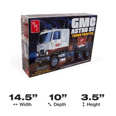 Round 2 Unknown AMT GMC Astro 95 Semi Tractor (Miller Beer) 1:25 Scale Model …