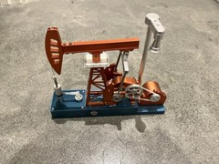 TECHING Electric Oil Rig Metal Assembled Model Kit Working With RGB LED Light