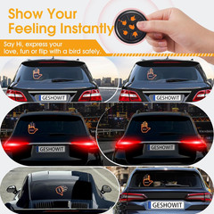 Car Accessories for Men – Car Finger Light with 6 Gestures Remote – Show Your Fe