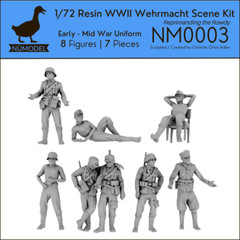 NUMODEL NM0003 | 1/72 Resin WWII Wehrmacht Scene Kit “Rowdy Reprimanding” | 7pc