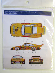 Decalpool 1/24 Scale Porsche 935 K3 Jägermeister 1980 Decal Sheet DP220 for NuNu