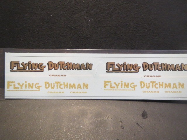 NEW! Flying Dutchman 66 Dart “Spun Gold” 1/25 Decals from Fremont Racing