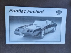 Testors Pontiac Firebird 1/24 4083 snap together