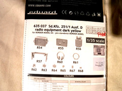 1/35 Eduard Brassin Sd Kfz 251/1 Ausf D Radio Equipment for Border Model #635037