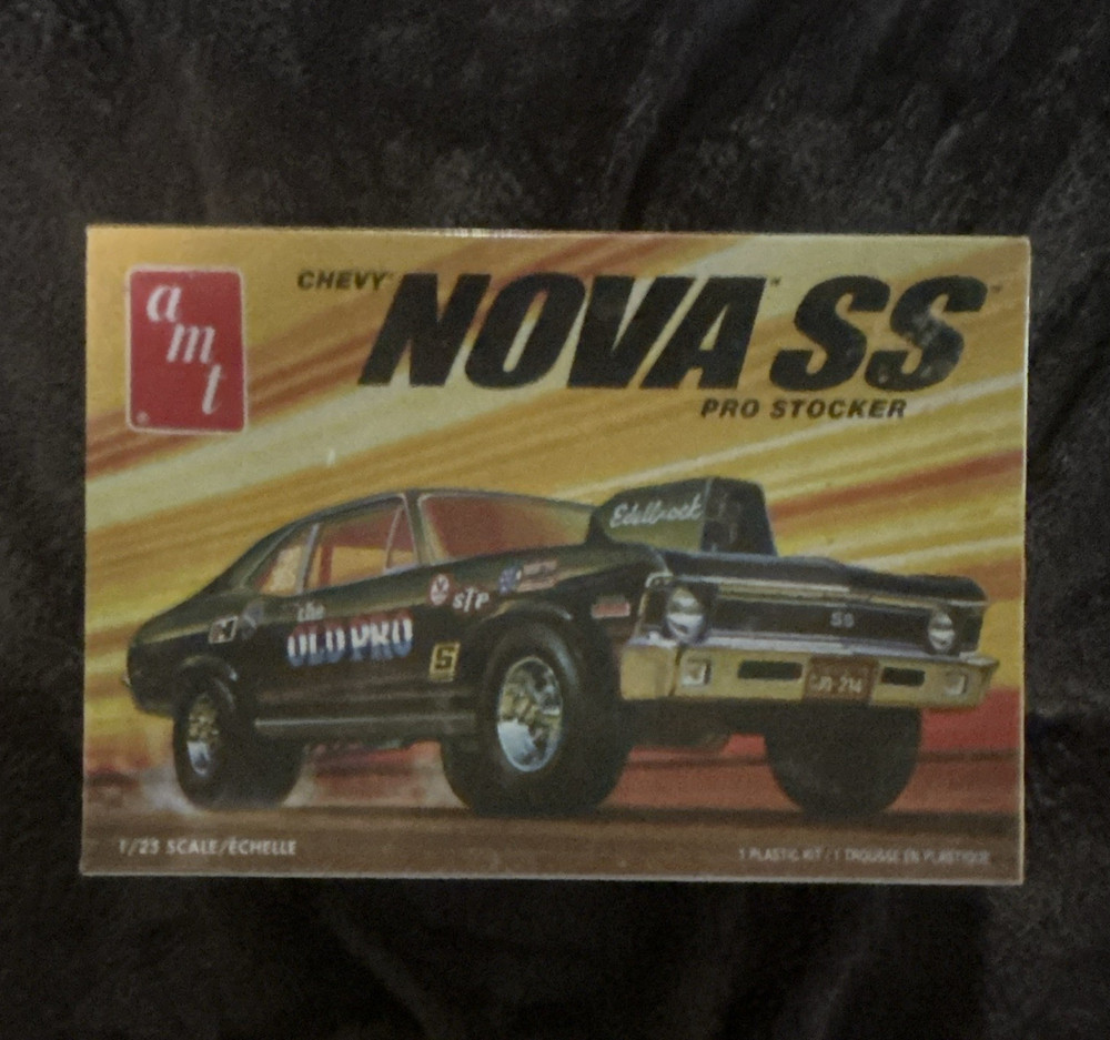 AMT Chevy Nova SS Pro Stocker 1:25 Plastic Model Kit Goodyear Tires Slicks