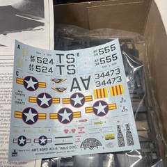 Douglas A-1H ‘Sandy’ ESCI 1/48 ScaleAircraft Kit #SC4040. NIOB, Free Shipping!!
