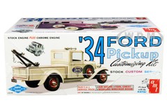 SKILL 2 MODEL KIT 1934 FORD PICKUP TRUCK 3-IN-1 “TROPHY SERIES” 1/25 AMT AMT1120